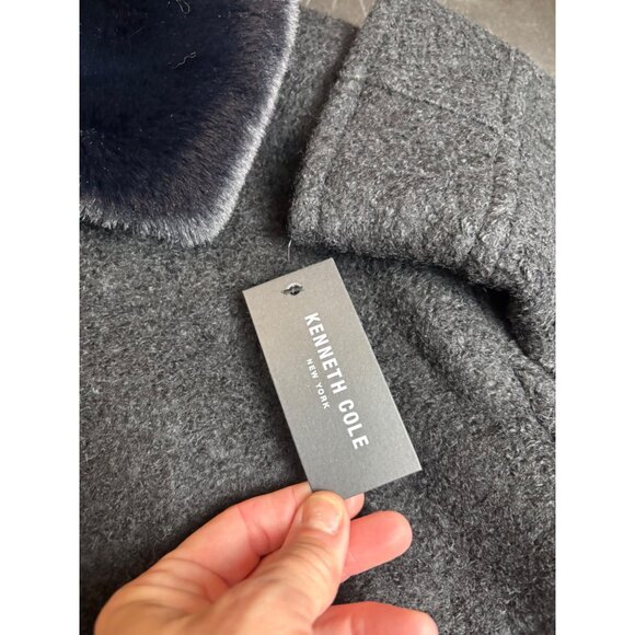 Kenneth Cole Womens Faux Fur Collar Jacket 2XL NWT - Picture 5 of 8